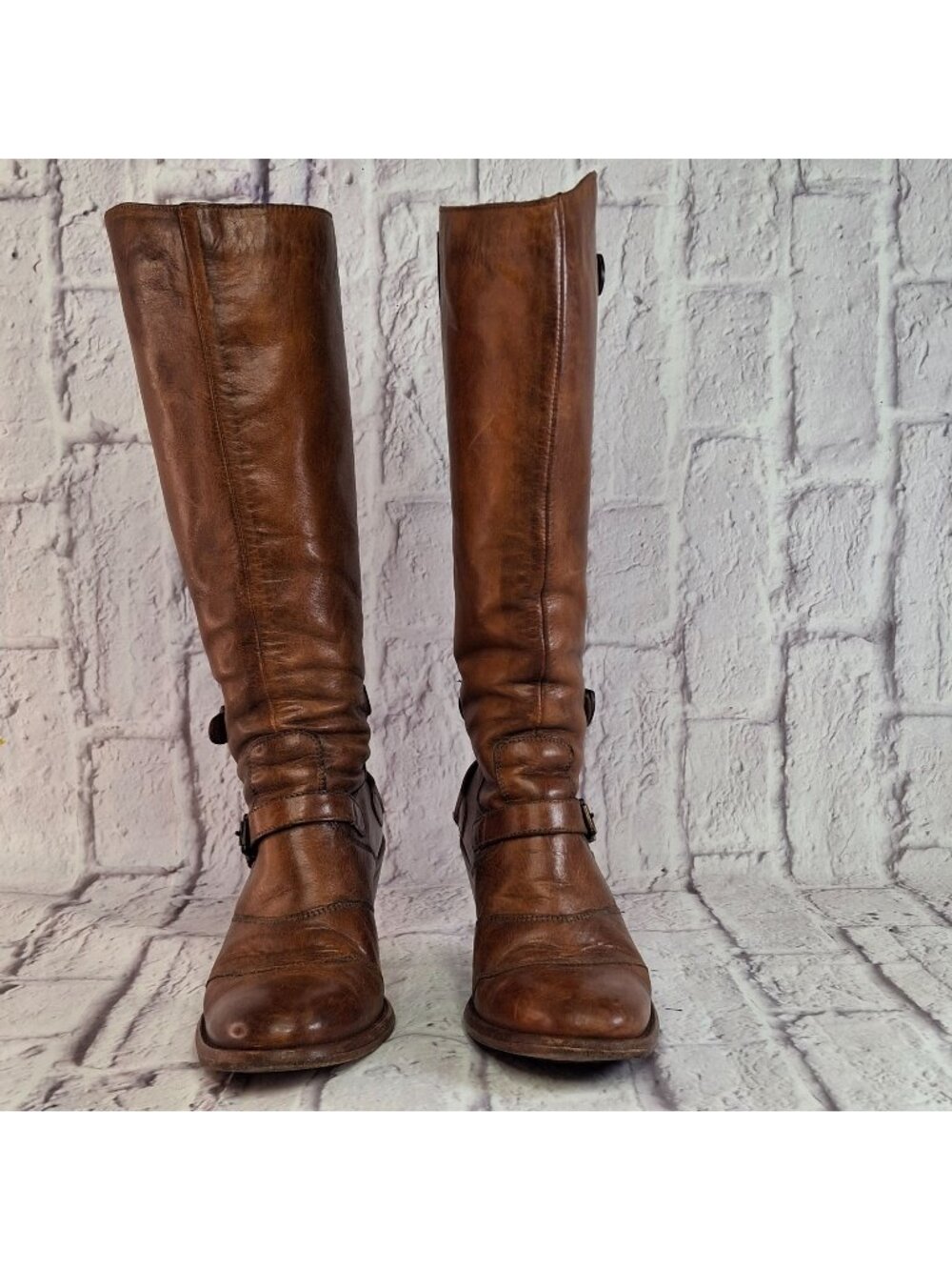 Belstaff Trialmaster 1955 Boots Womens Sz 37 EU Brown Leather High Quality Italy - Picture 2 of 8